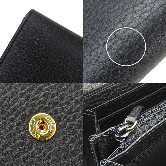 GUCCI Black Leather GG Marmont Wallet - Picture 6 of 7
